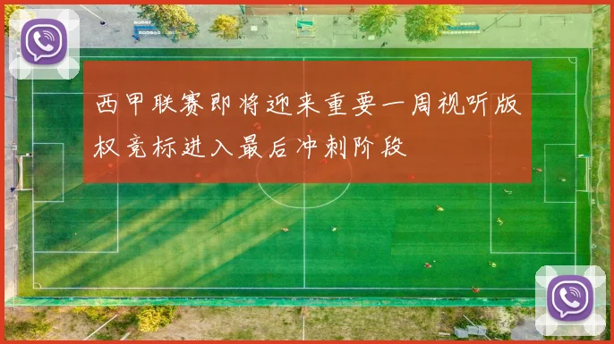 西甲联赛即将迎来重要一周视听版权竞标进入最后冲刺阶段